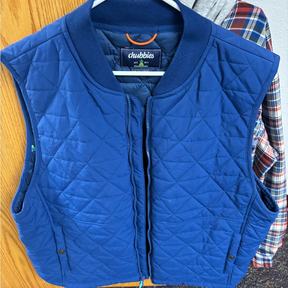 Chubbies Navy Quilted Vest